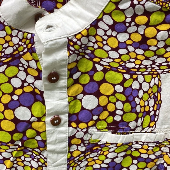 African inspired kenta cloth 2piece suit men sz M-L - Picture 4 of 8